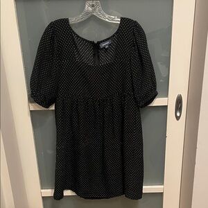 Modcloth Black and White Dot Patterned Dress, GUC, Size 8